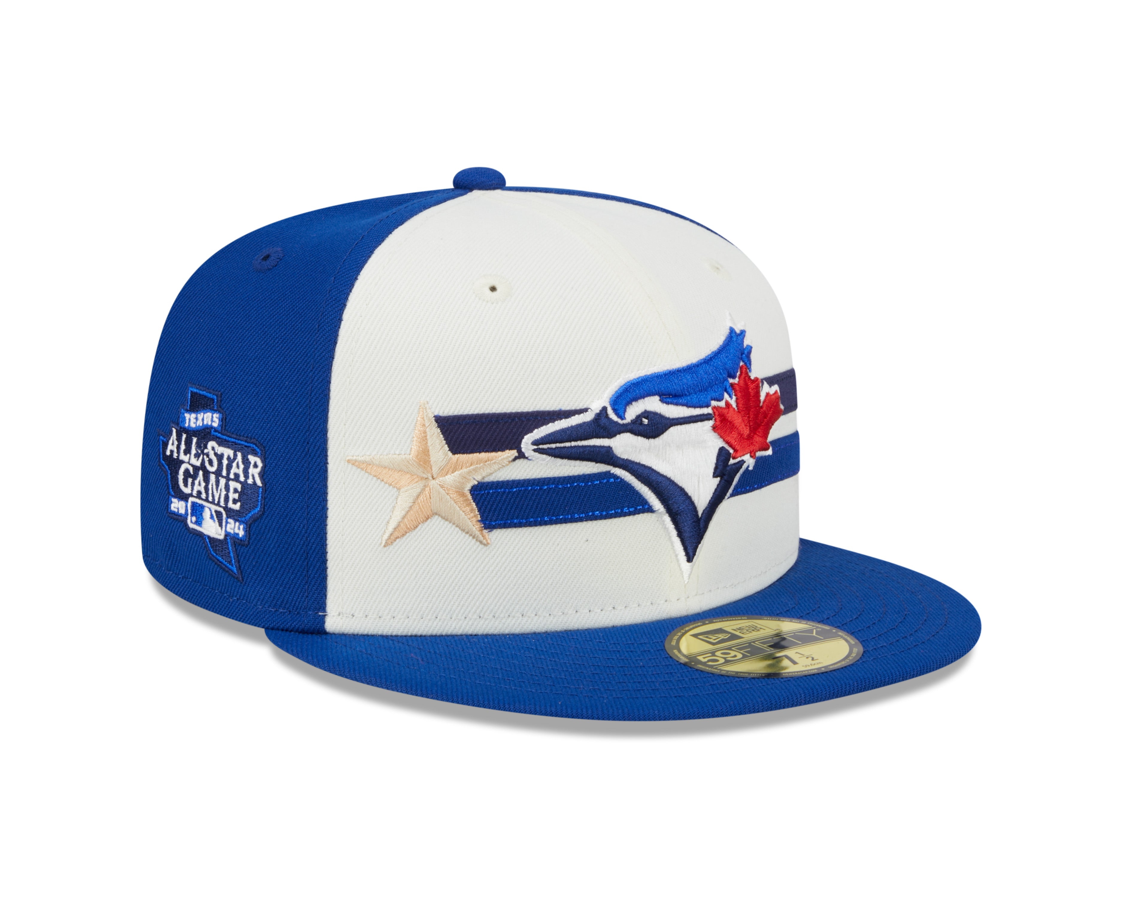 Toronto Blue Jays MLB New Era Men's Royal Blue/Cream 59Fifty 2024 All Star Game Fitted Hat