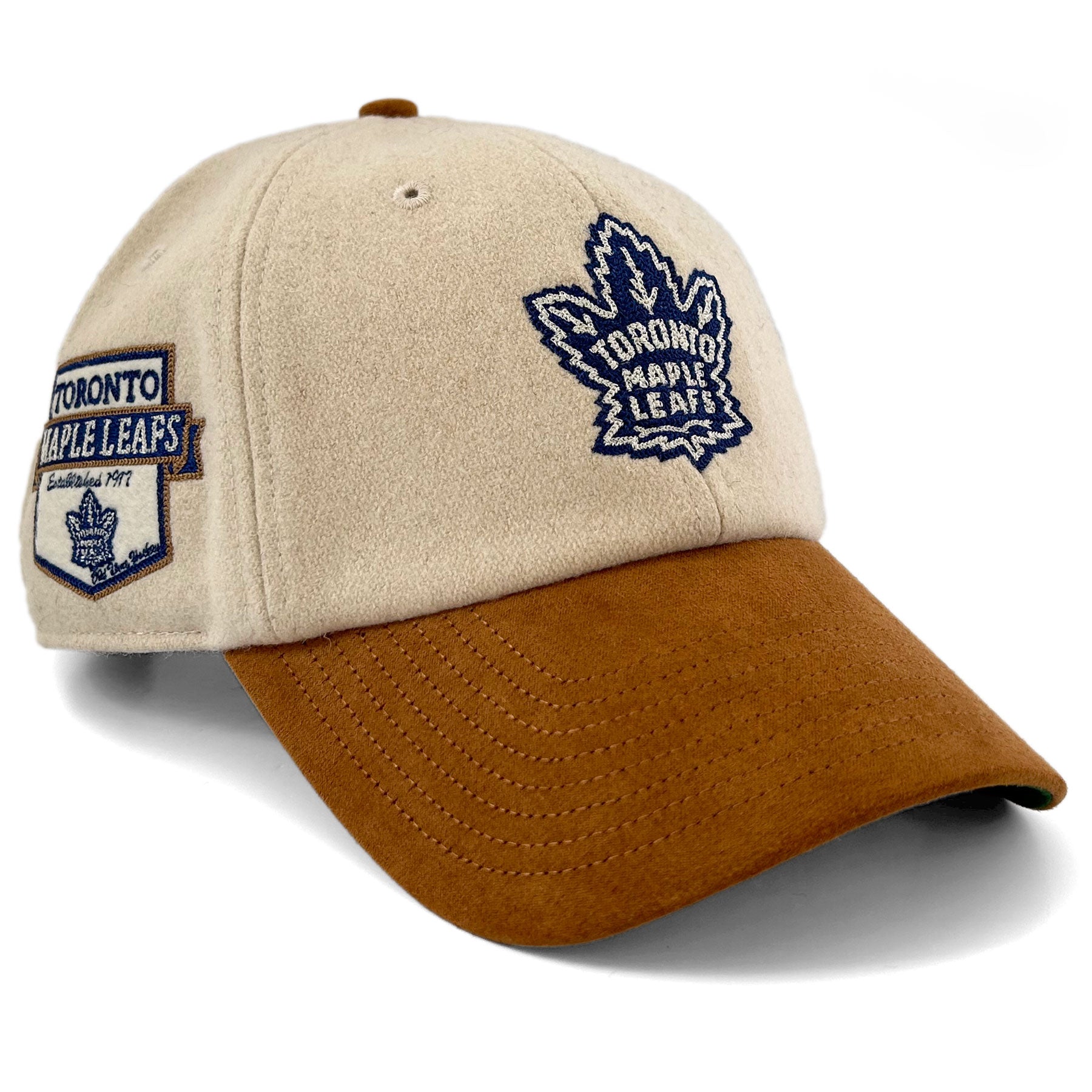 Casquette ajustable beige Rafter Clean Up pour homme LNH 47 Brand des Maple Leafs de Toronto