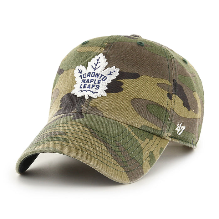 Toronto Maple Leafs NHL 47 Brand Men's Camo Clean up Adjustable Hat