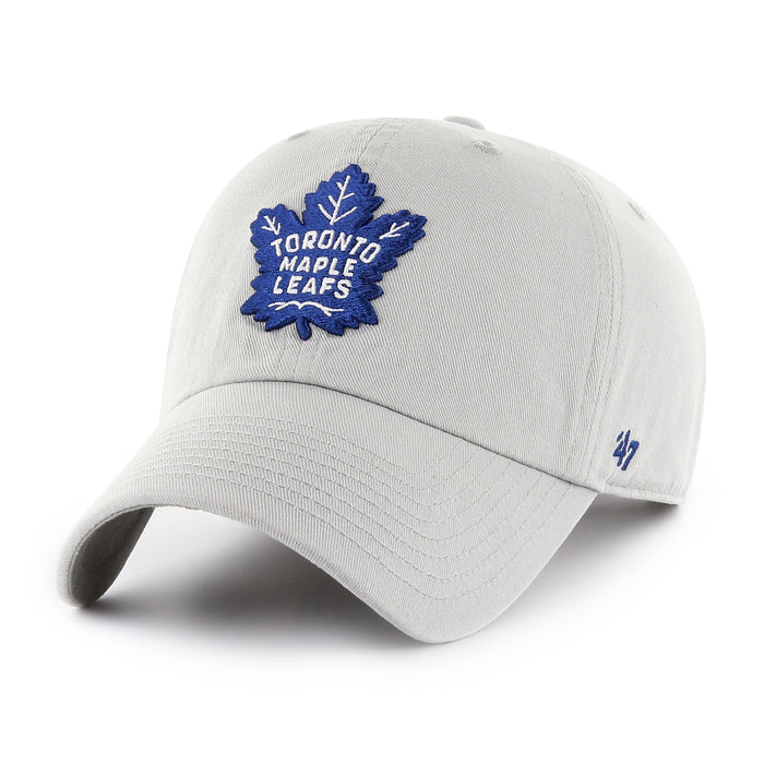 Toronto Maple Leafs NHL 47 Brand Men's Grey Clean Up Adjustable Hat