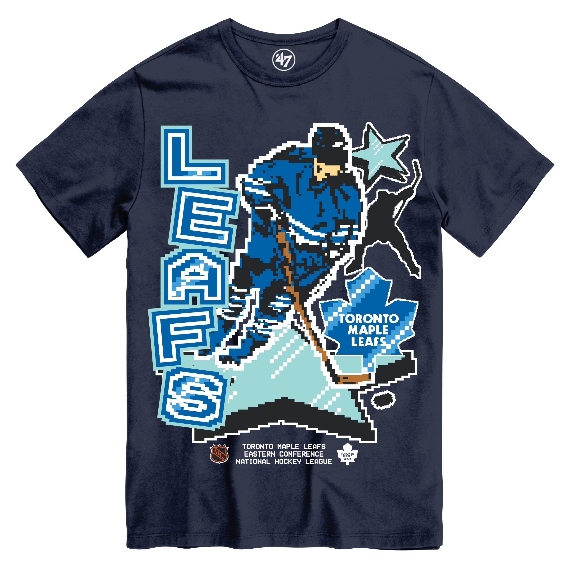 T-shirt Slapshot bleu marine 47 Brand des Maple Leafs de Toronto LNH pour hommes