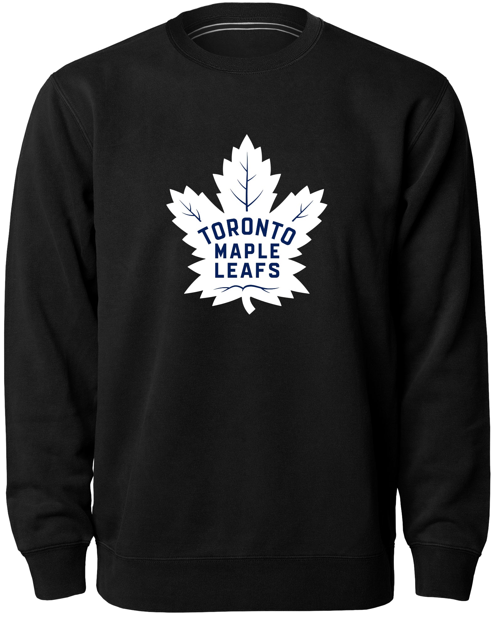 Chandail ras du cou Express avec logo en sergé noir des Maple Leafs de Toronto NHL Bulletin pour hommes