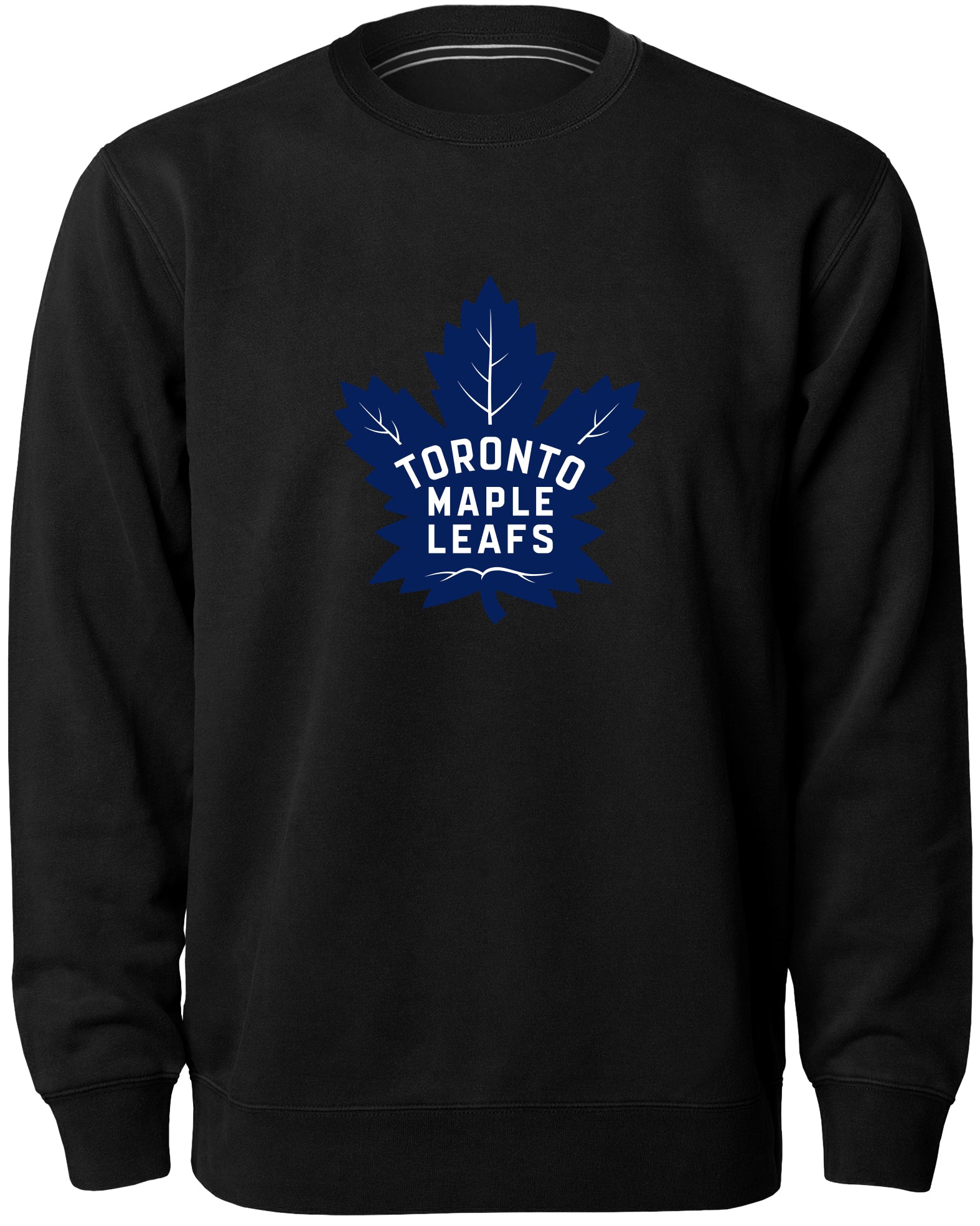 Chandail ras du cou Express avec logo en sergé noir des Maple Leafs de Toronto NHL Bulletin pour hommes