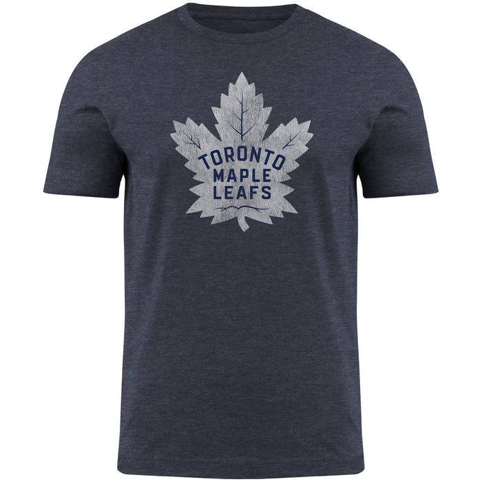 Toronto Maple Leafs NHL Bulletin Men's Navy Distressed Logo T-Shirt