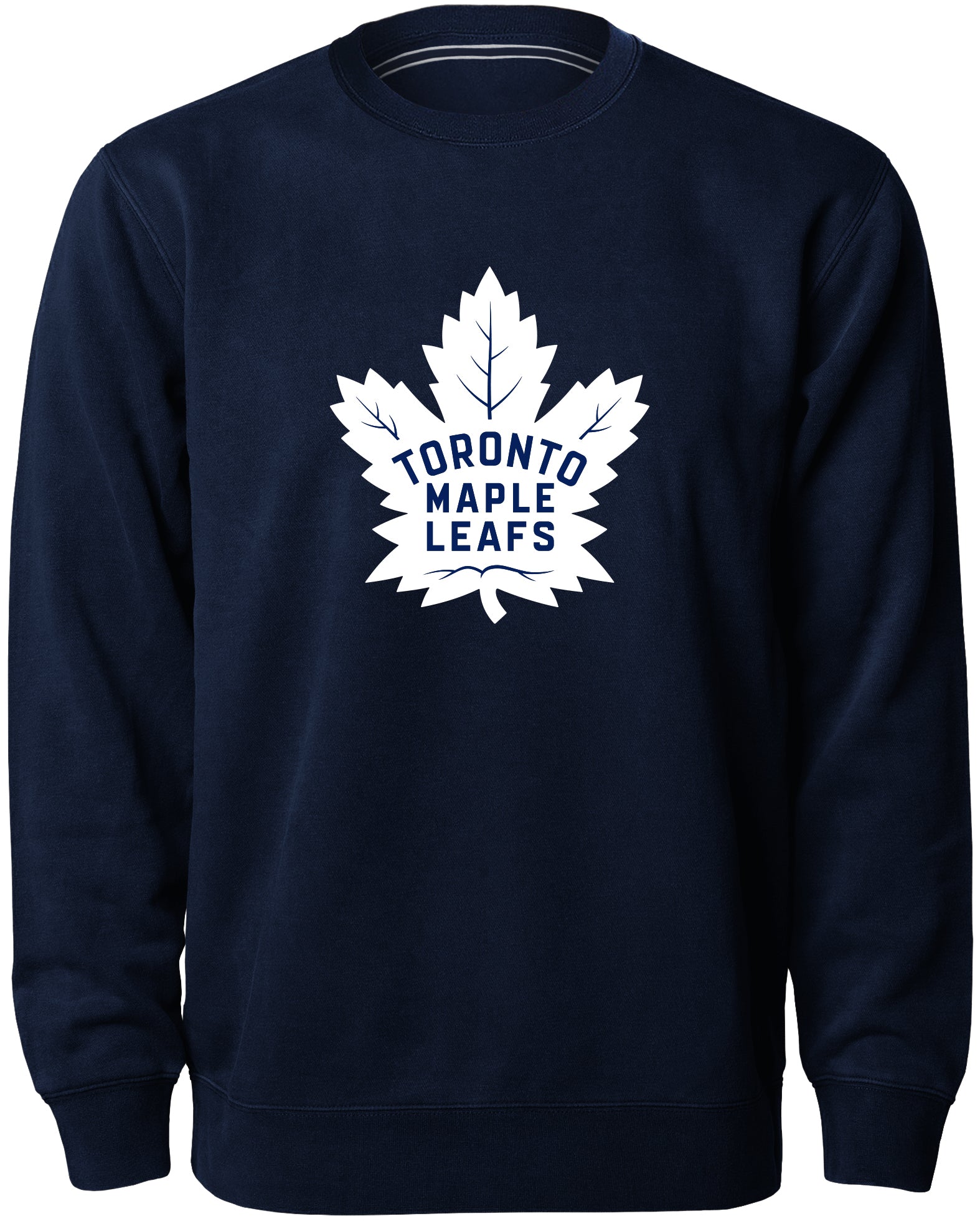 Chandail ras du cou Express avec logo en sergé bleu marine des Maple Leafs de Toronto NHL Bulletin pour hommes