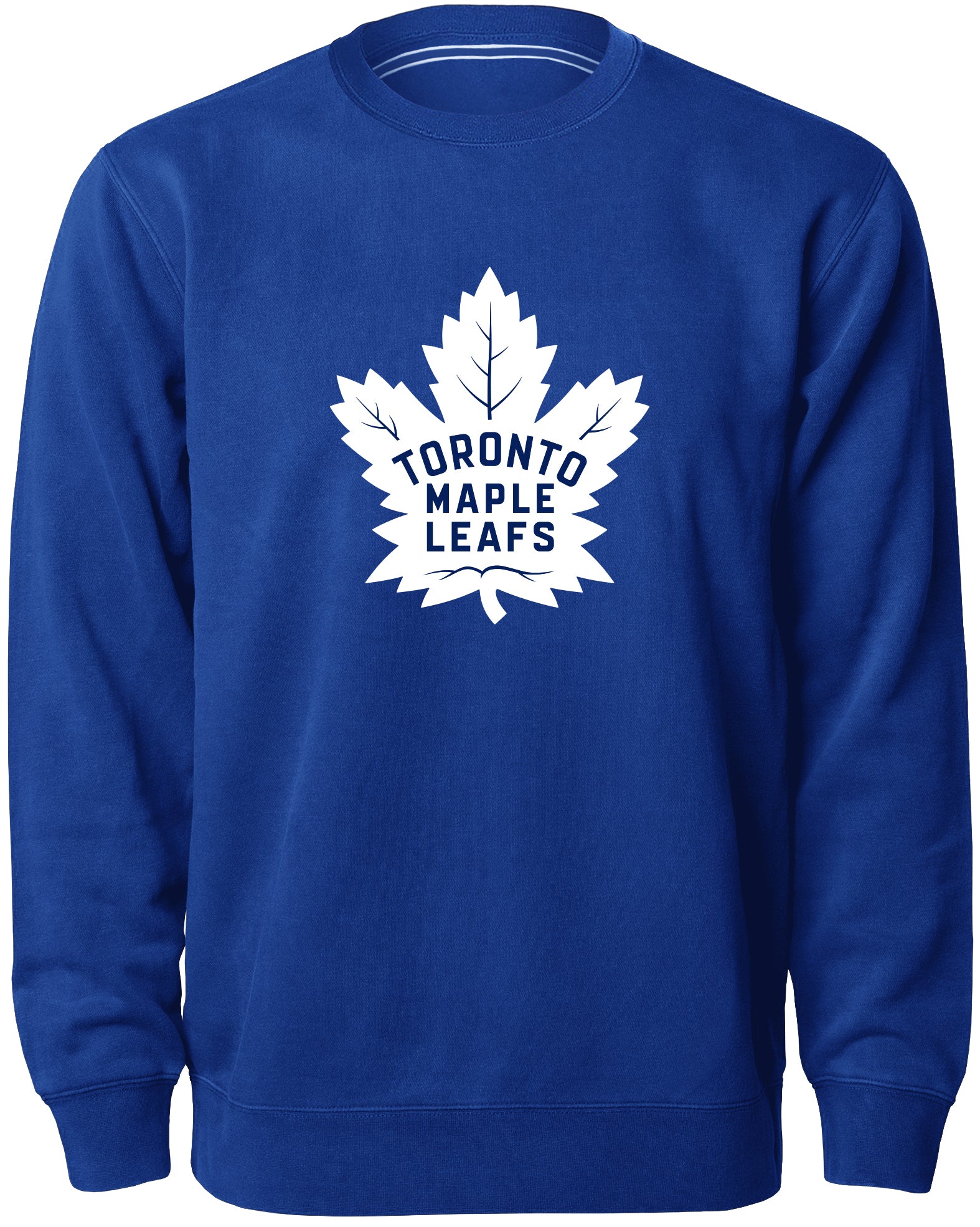 Toronto Maple Leafs NHL Bulletin Men's Royal Twill Logo Express Crew Sweater