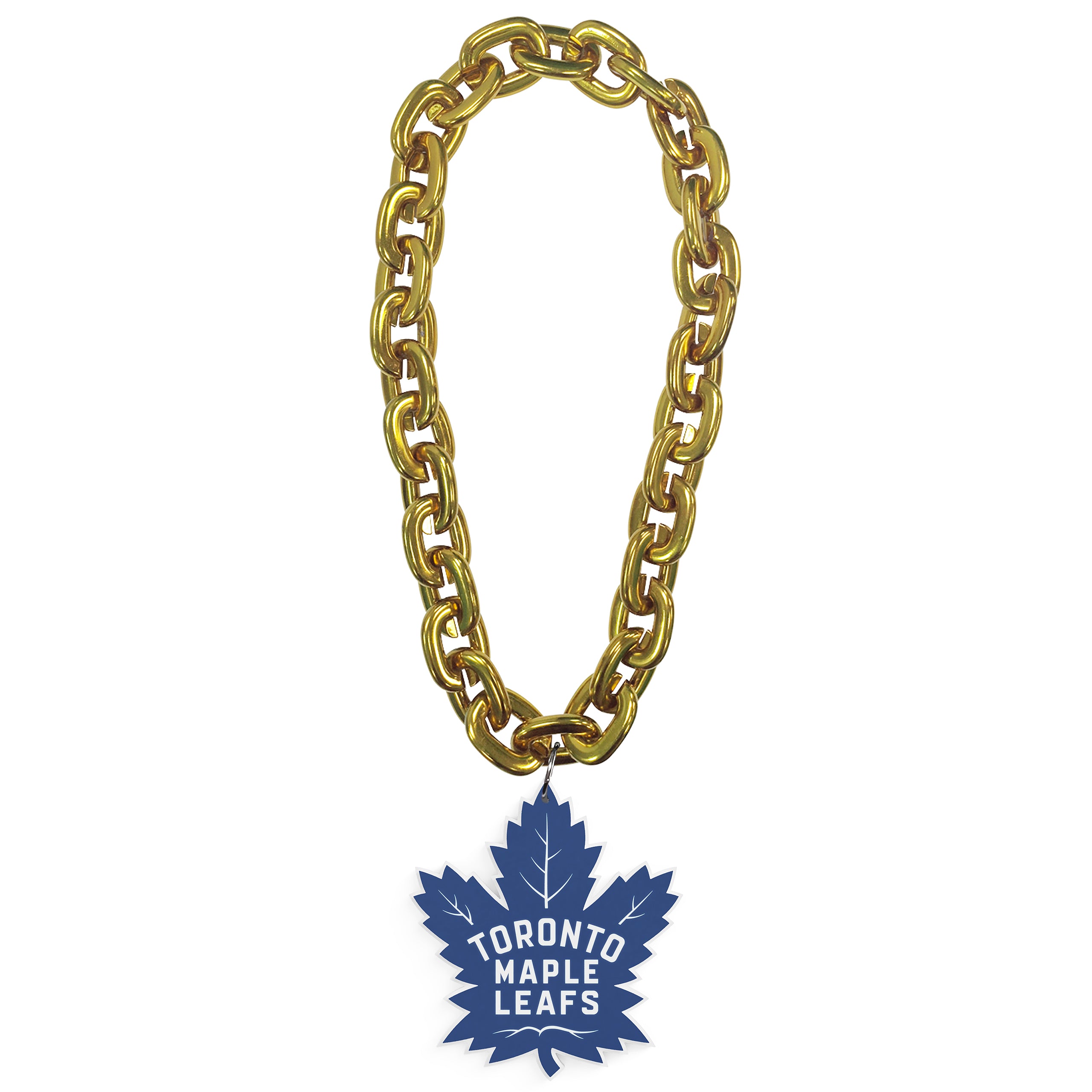 Collier chaîne en or FanFave FanChain des Maple Leafs de Toronto de la LNH