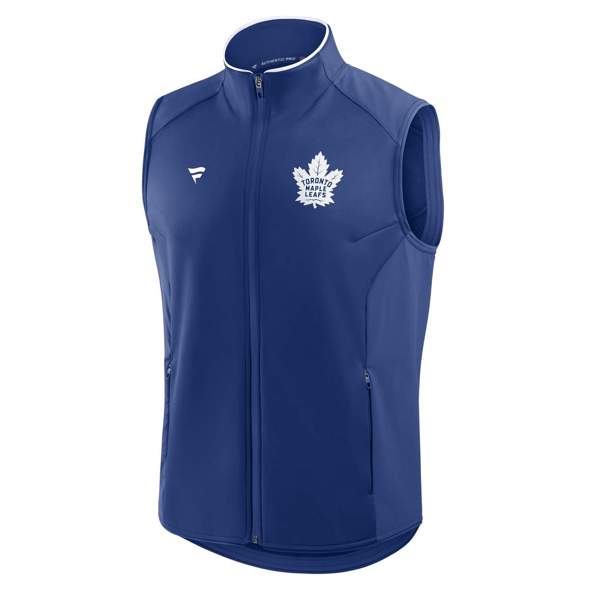Toronto Maple Leafs NHL Fanatics Branded Men's Navy Authentic Pro Rink Full-Zip Vest