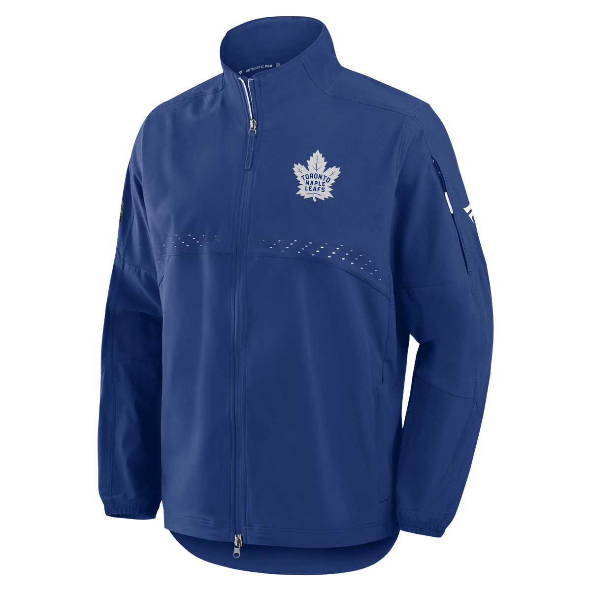 Toronto Maple Leafs NHL Fanatics Branded Men's Royal Blue Authentic Pro Rink Coaches Jacket