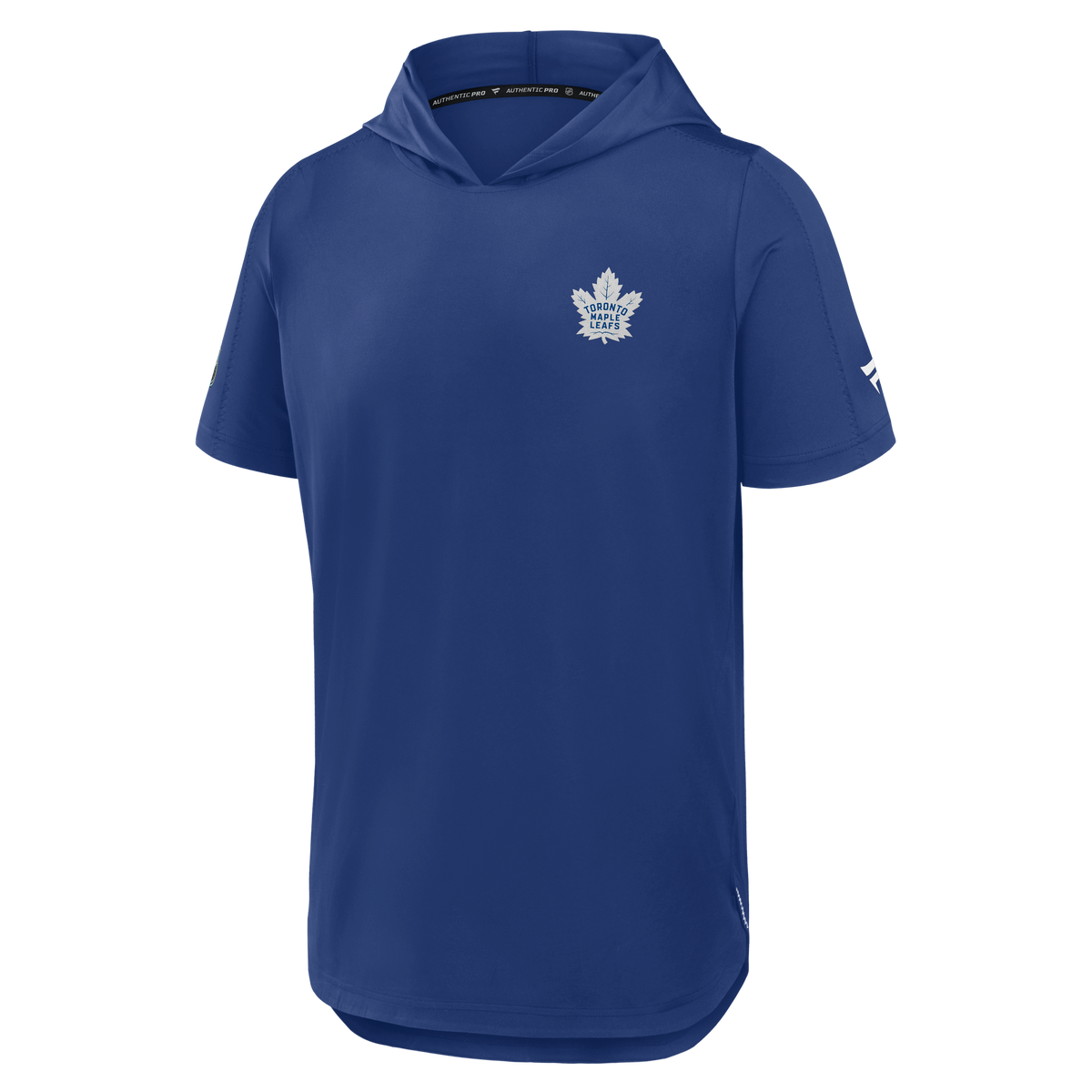 Toronto Maple Leafs NHL Fanatics Branded Men's Royal Blue Authentic Pro Rink Short Sleeve Hoodie