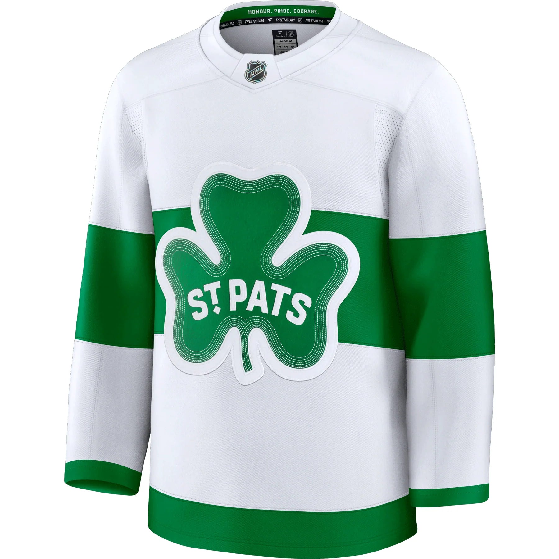 Toronto Maple Leafs NHL Fanatics Branded Men's White St. Pats Alternate Premium Jersey