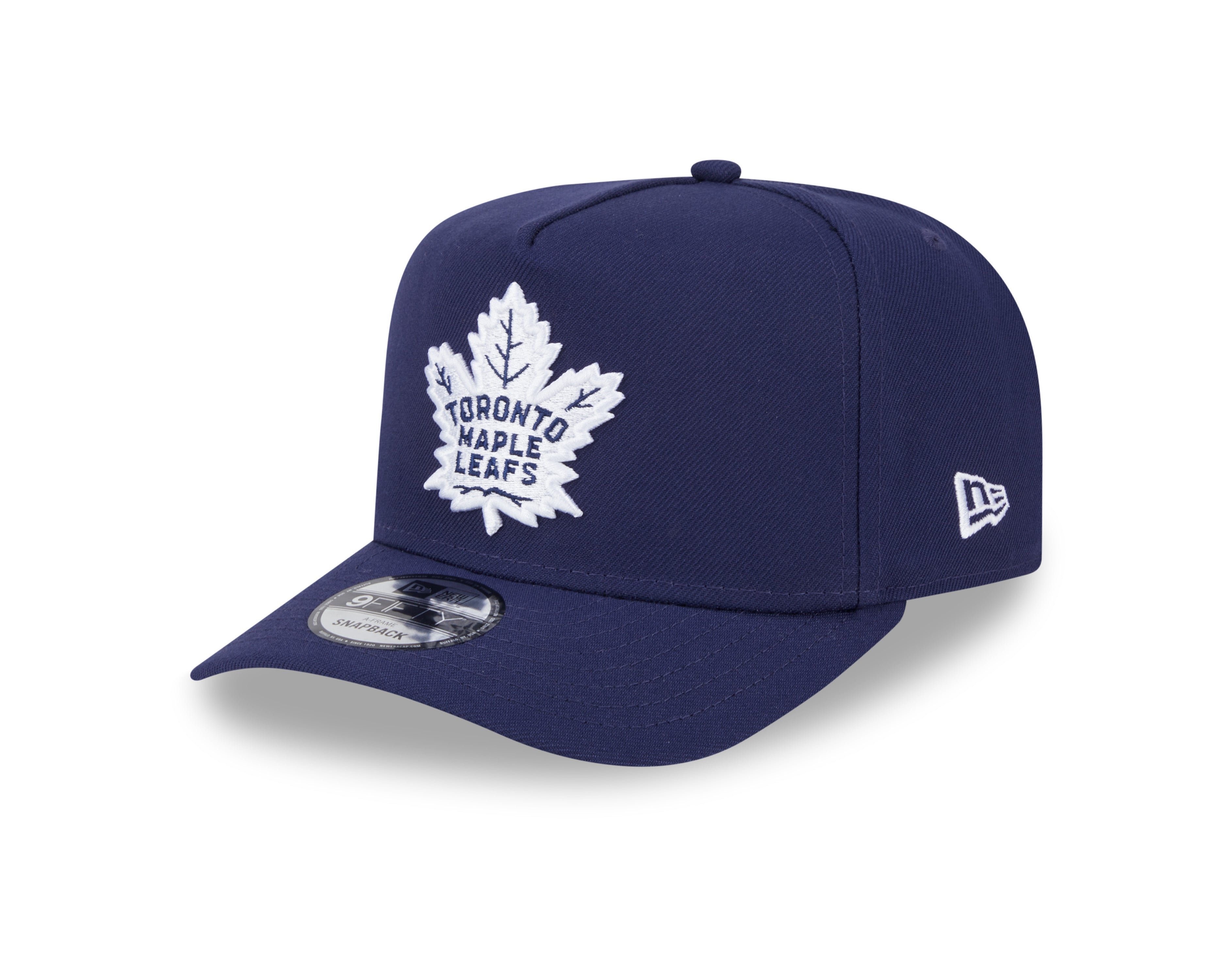 Casquette à visière ajustable A-Frame 9FIfty bleu royal pour homme des Maple Leafs de Toronto de la LNH de New Era