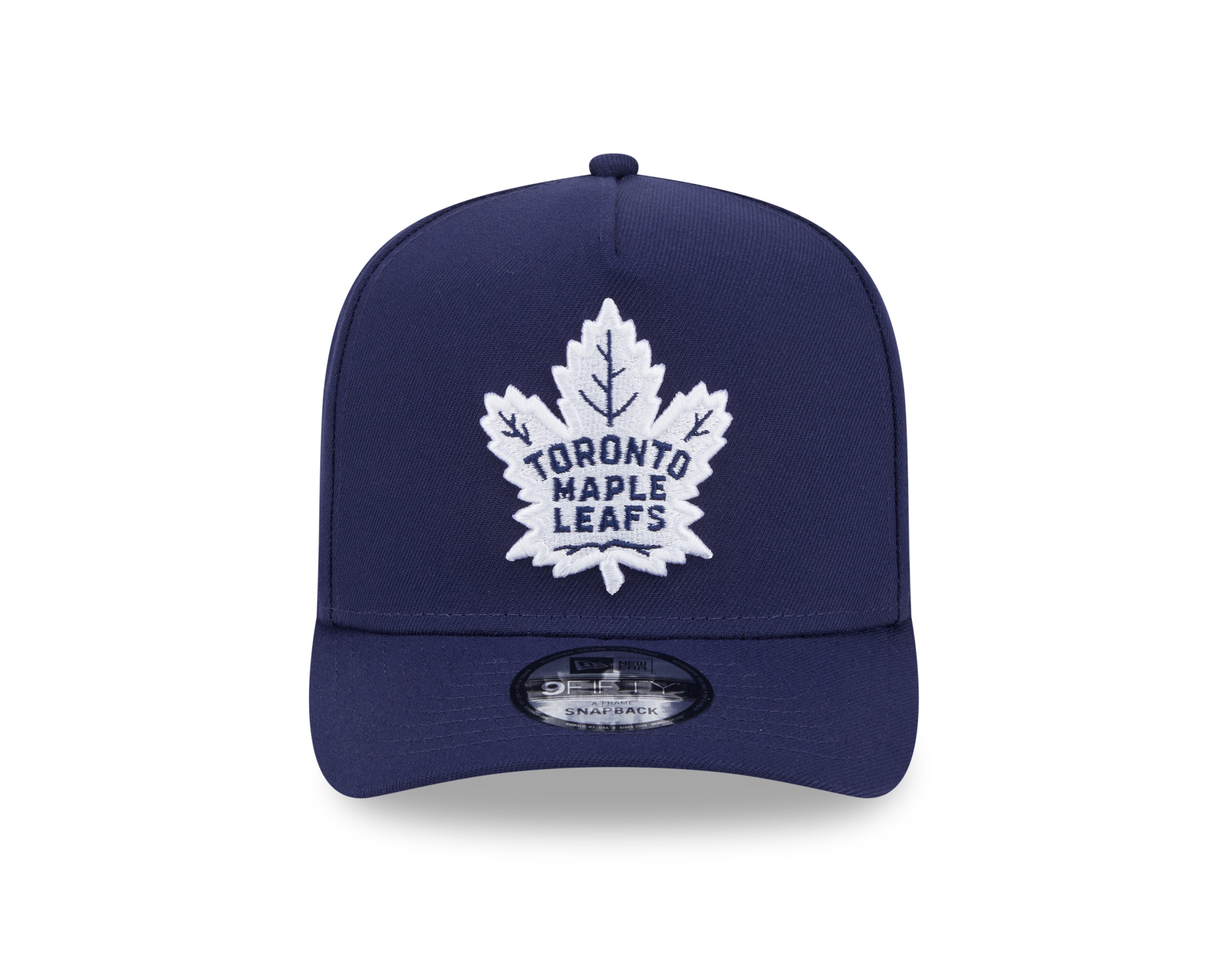 Casquette à visière ajustable A-Frame 9FIfty bleu royal pour homme des Maple Leafs de Toronto de la LNH de New Era