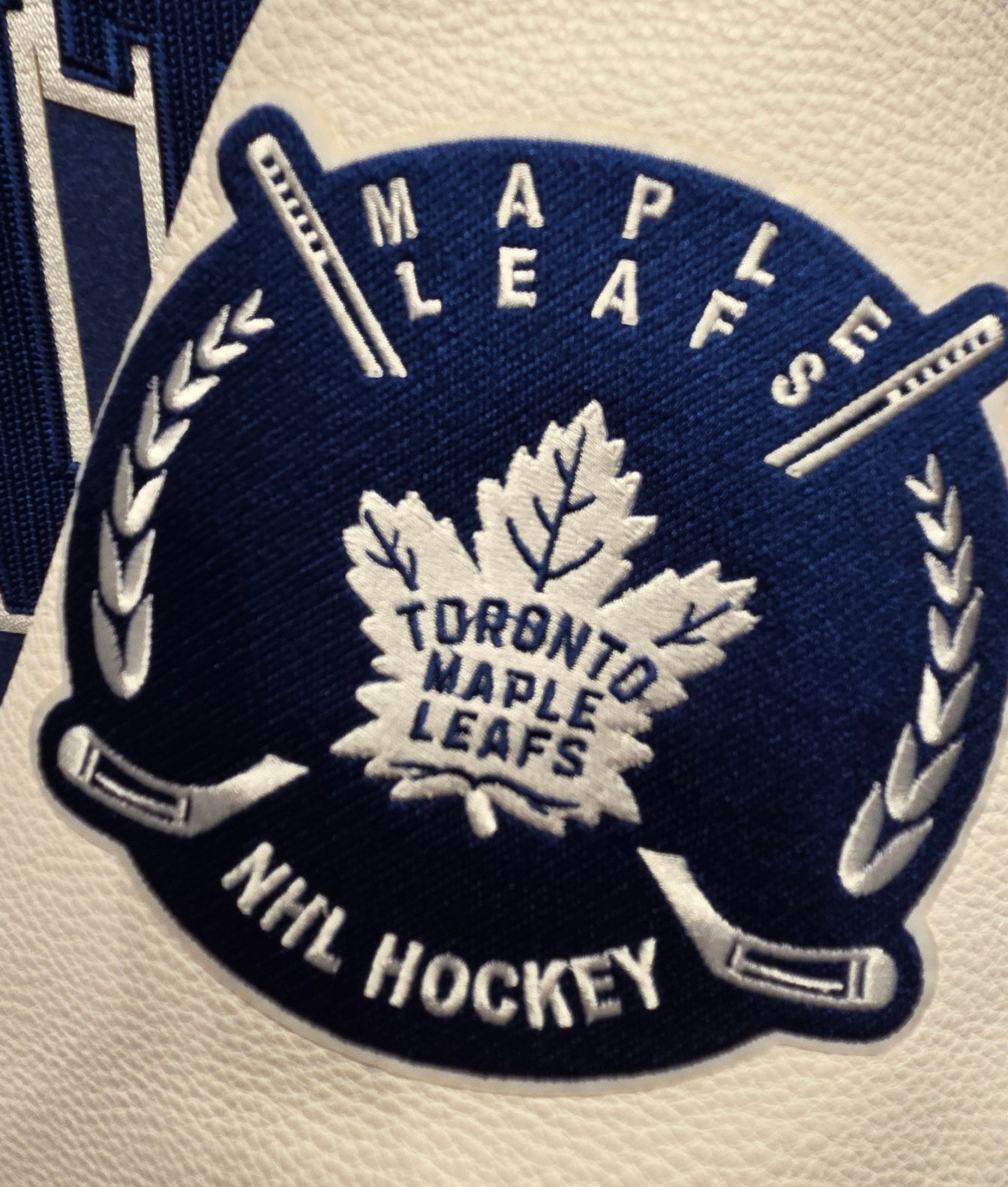 Toronto Maple Leafs NHL Pro Standard Men's Royal Blue/White City Arch Wool Varsity Jacket