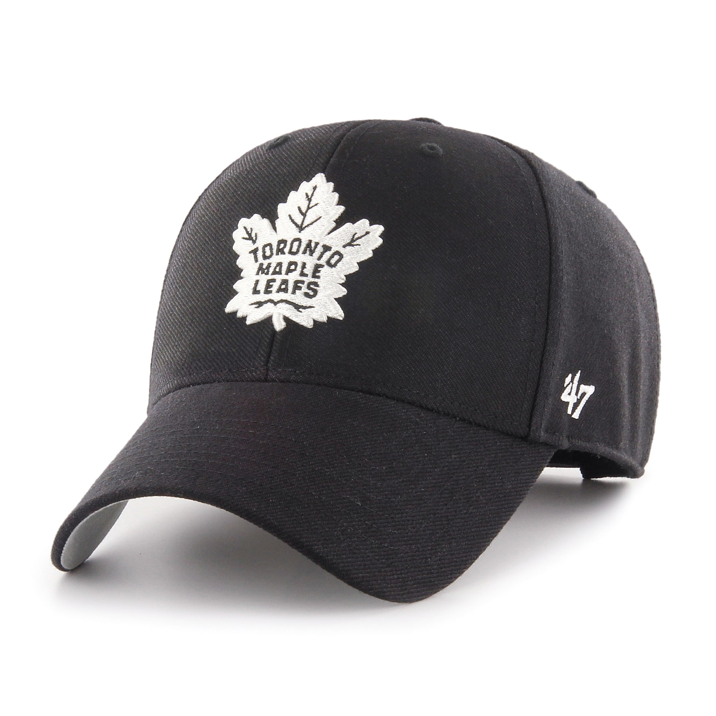 Casquette réglable MVP NHL 47 Brand des Maples de Toronto pour hommes, noir/blanc