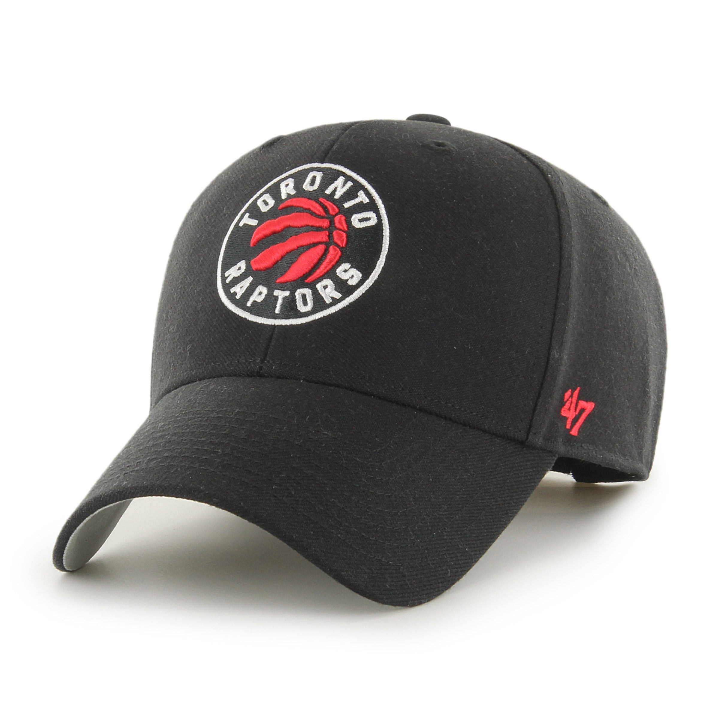 Toronto Raptors NBA 47 Brand Men's Black MVP Adjustable Hat