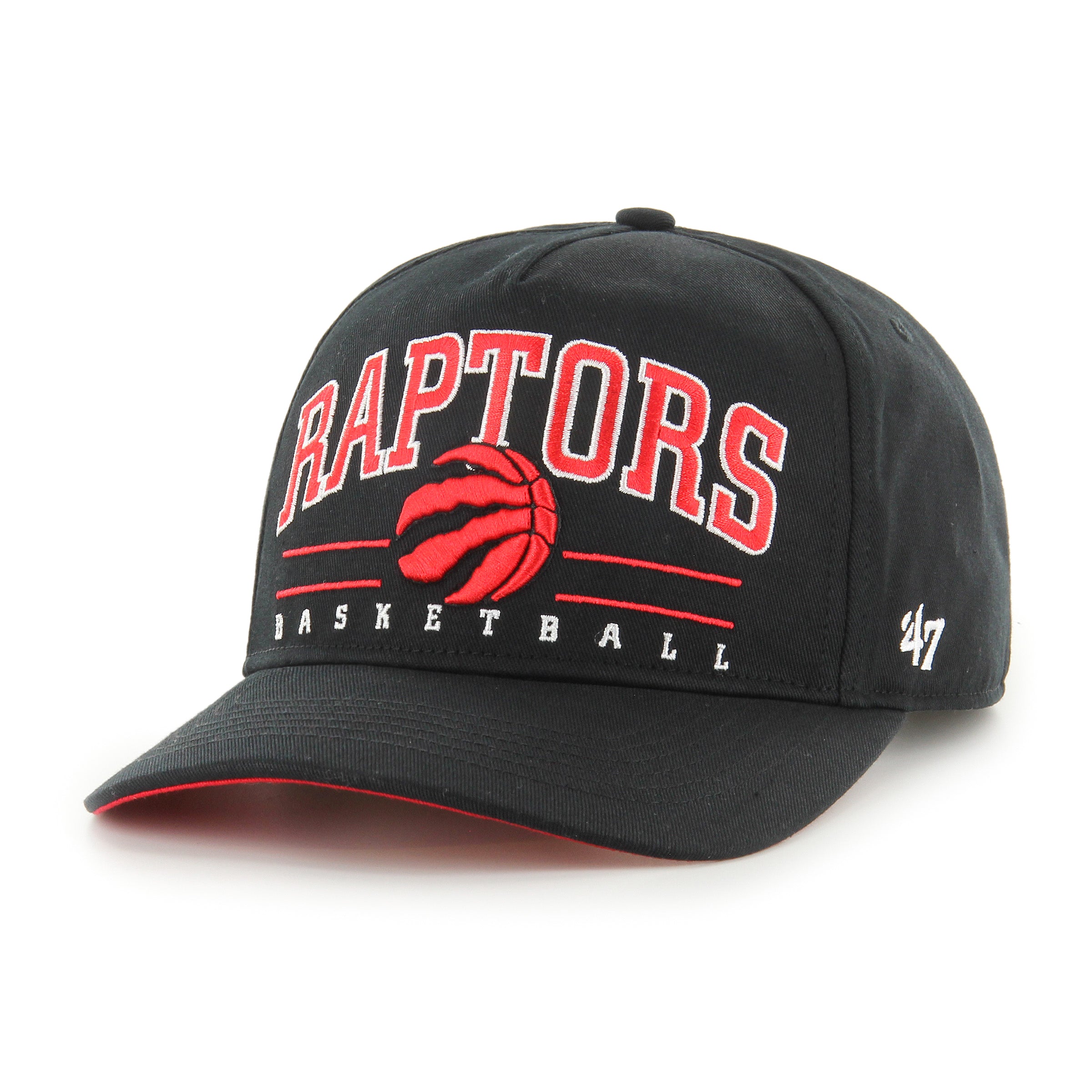 Toronto Raptors NBA 47 Brand Casquette réglable noire Roscoe Hitch pour hommes