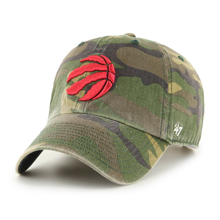 Toronto Raptors NBA 47 Brand Men's Camo Clean up Adjustable Hat
