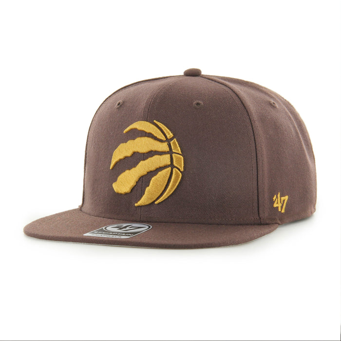 Toronto Raptors NBA 47 Brand Men's Chocolate Captain Snapback