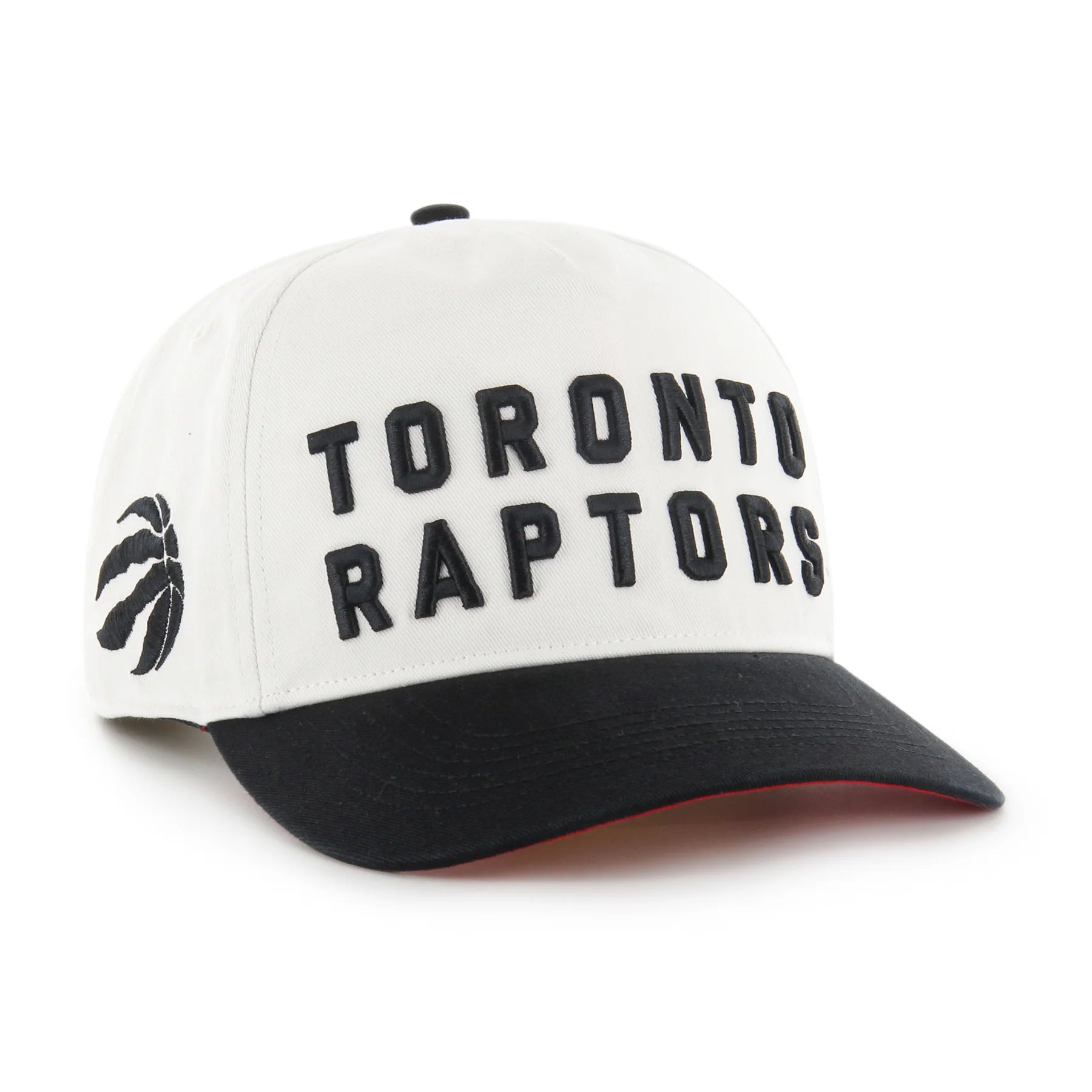 Casquette à visière double pour homme Toronto Raptors NBA 47 Brand Script Shot Hitch Snapback