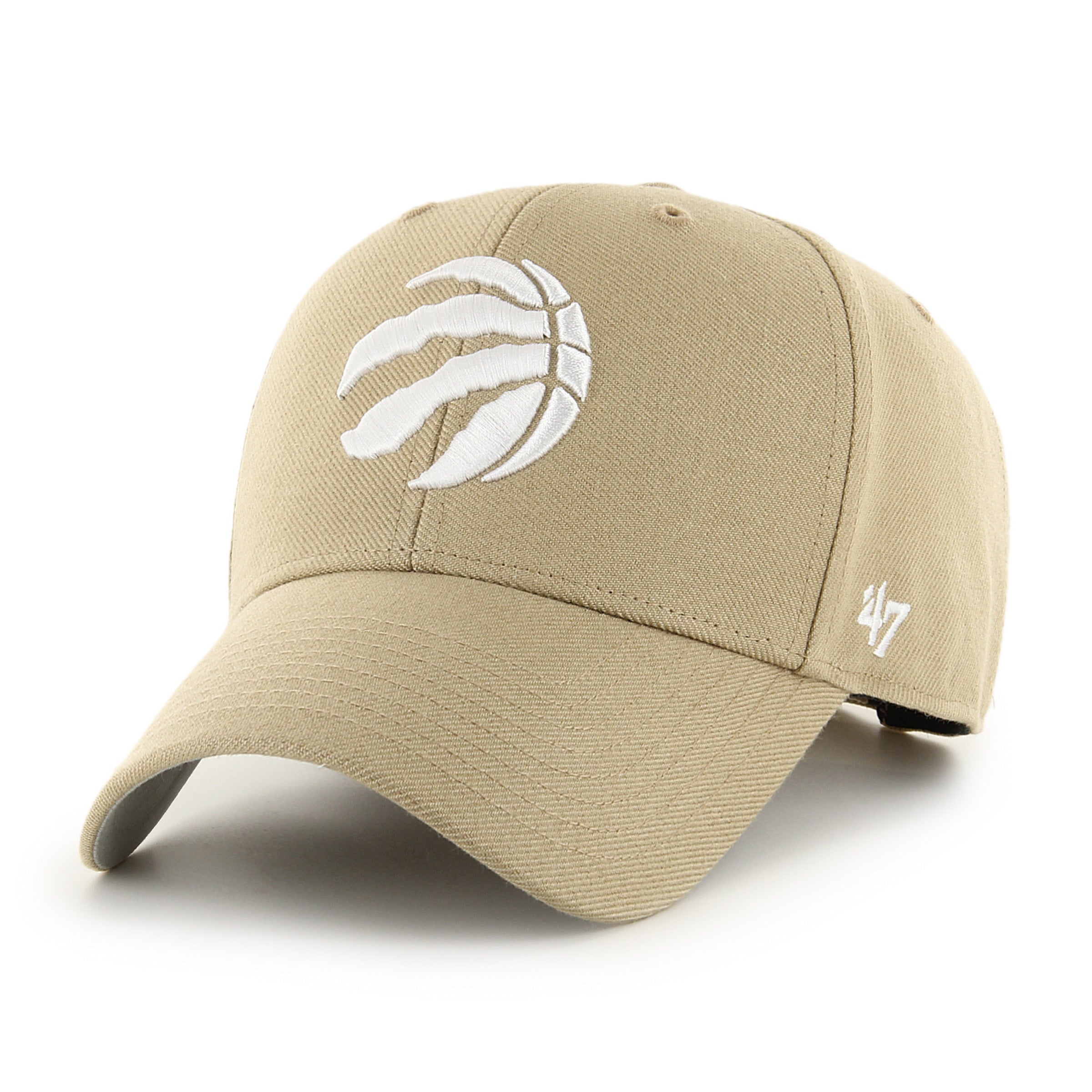 Toronto Raptors NBA 47 Brand Men's Khaki MVP Adjustable Hat