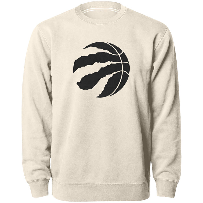 Toronto Raptors NBA Bulletin Men's Natural Twill Logo Crew Sweater
