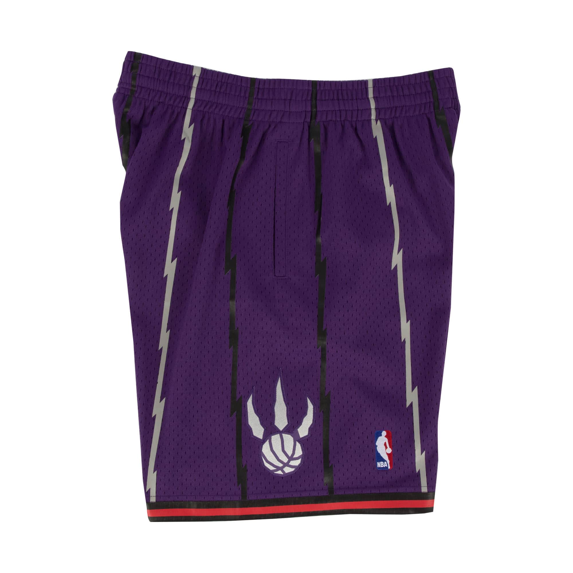 Toronto Raptors NBA Mitchell & Ness Short Swingman violet 1998-99 Hardwood Classics pour hommes