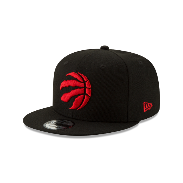 Toronto Raptors NBA New Era Men's Black 9Fifty Red Logo Snapback