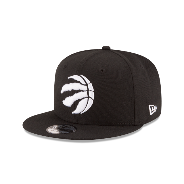Toronto Raptors NBA New Era Men's Black 9Fifty White Logo Snapback
