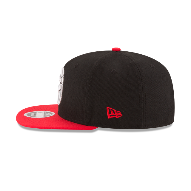 Toronto Raptors NBA New Era Men's Black/Red 9Fifty Two Tone Snapback