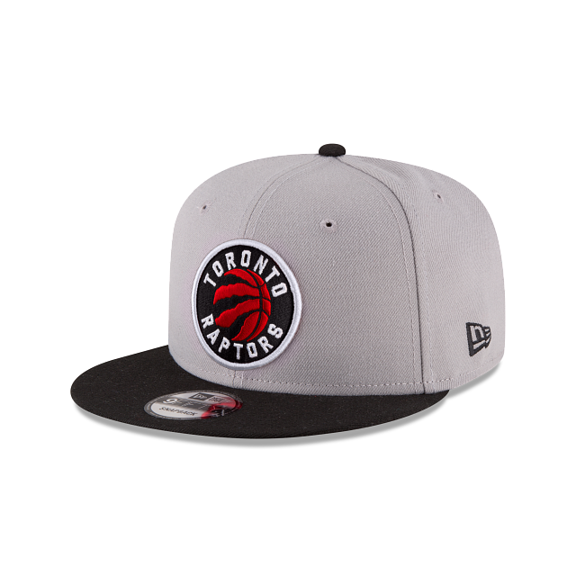 Toronto Raptors NBA New Era Men's Grey/Black 9Fifty Two Tone Snapback