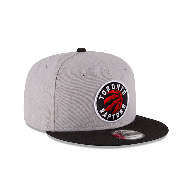 Toronto Raptors NBA New Era Men's Grey/Black 9Fifty Two Tone Snapback