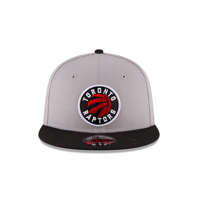 Toronto Raptors NBA New Era Men's Grey/Black 9Fifty Two Tone Snapback