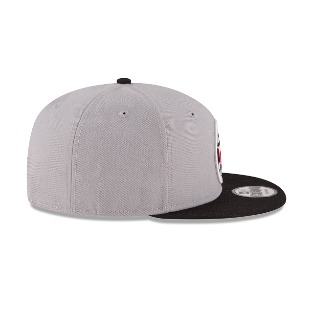 Toronto Raptors NBA New Era Men's Grey/Black 9Fifty Two Tone Snapback