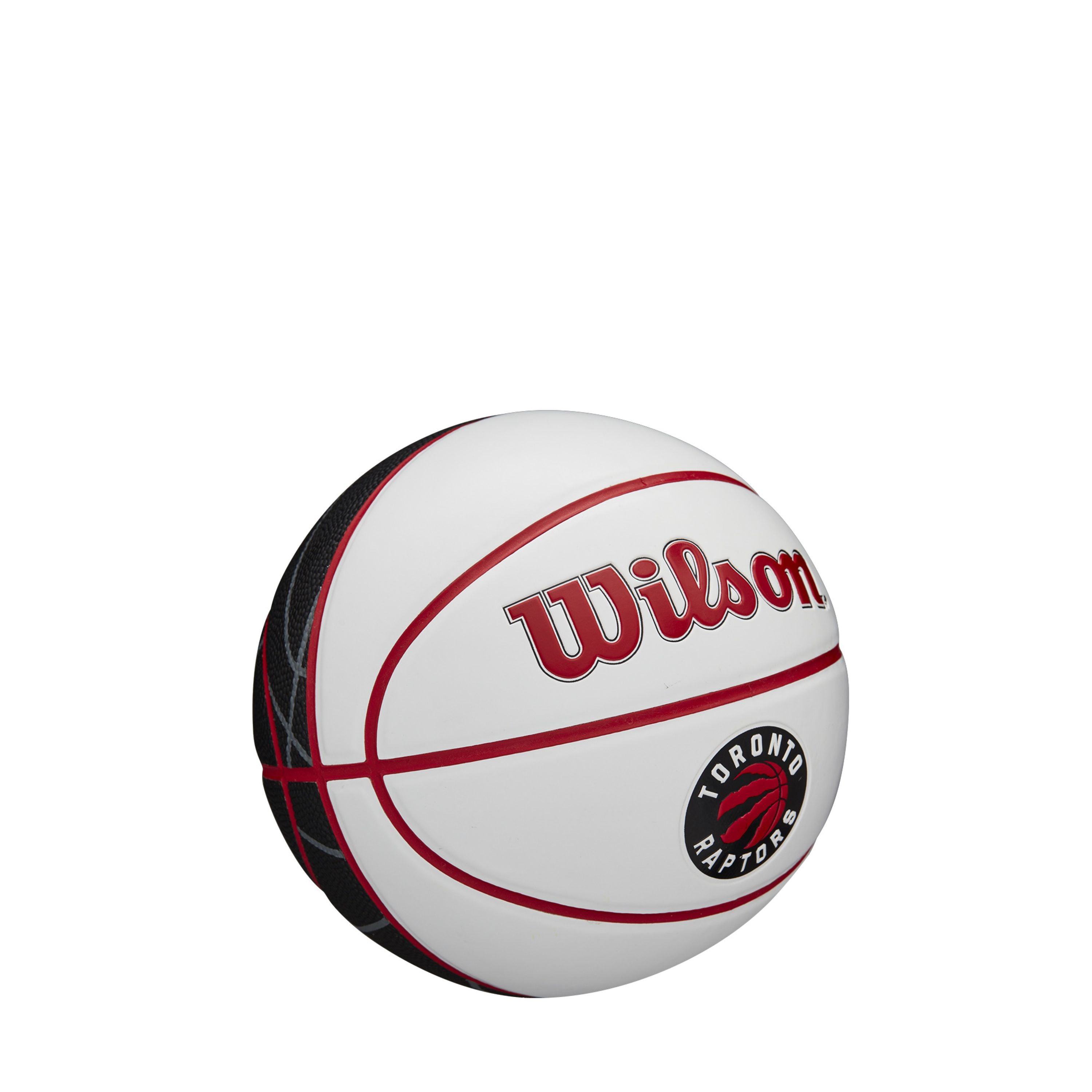 Ballon de basket-ball miniature autographié de l'équipe Wilson NBA des Toronto Raptors