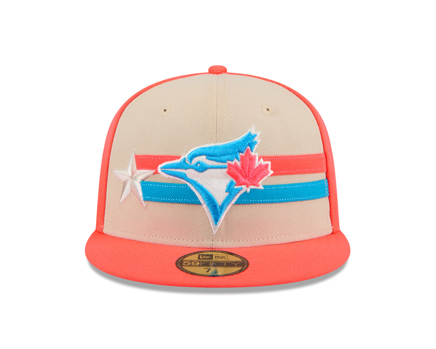 Toronto Blue Jays MLB New Era Men's Orange/Beige 59Fifty 2024 All Star Game Fitted Hat