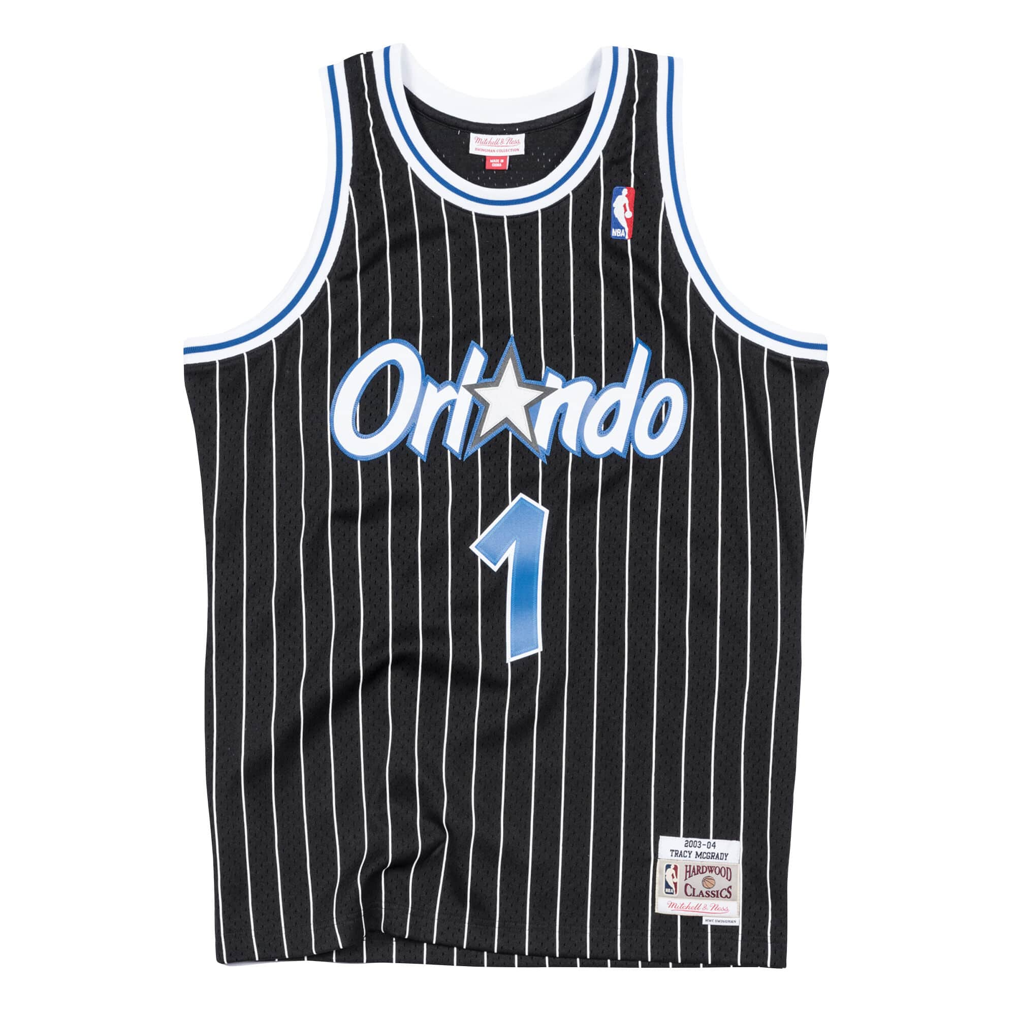 Tracy Mcgrady Orlando Magic NBA Mitchell & Ness Men's Black 2003-04 Hardwood Classics Swingman Jersey