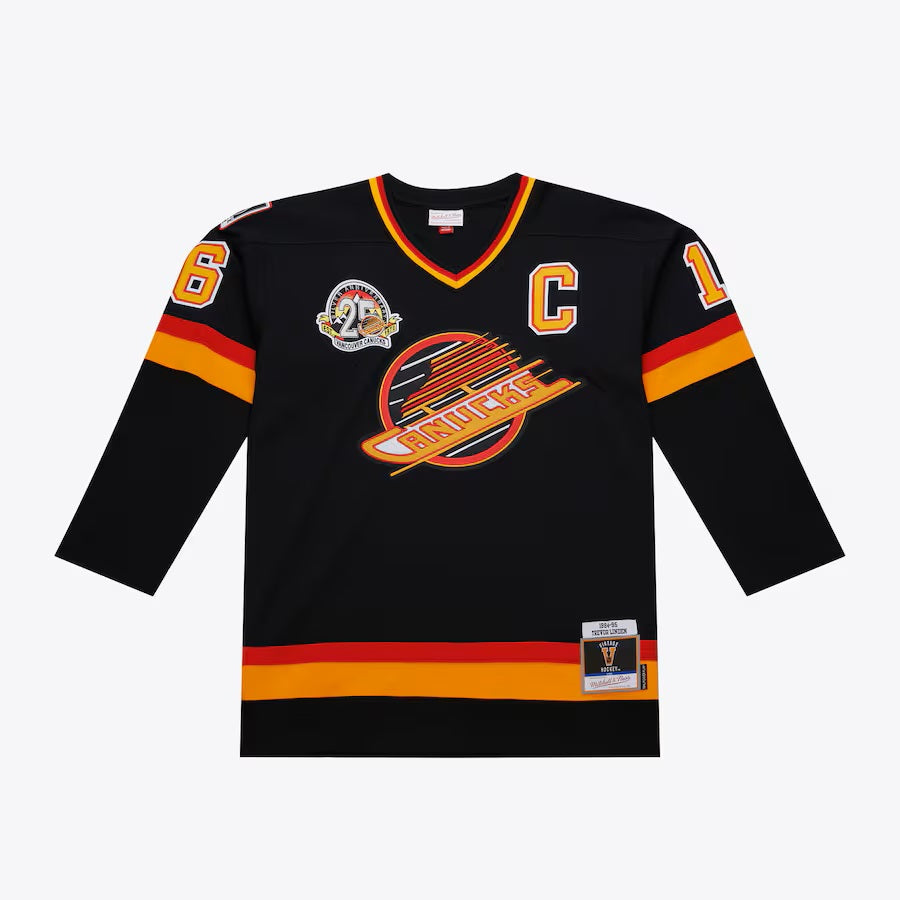 Trevor Linden Vancouver Canucks NHL Mitchell & Ness Men's Black 1994 Power Play Authentic Jersey