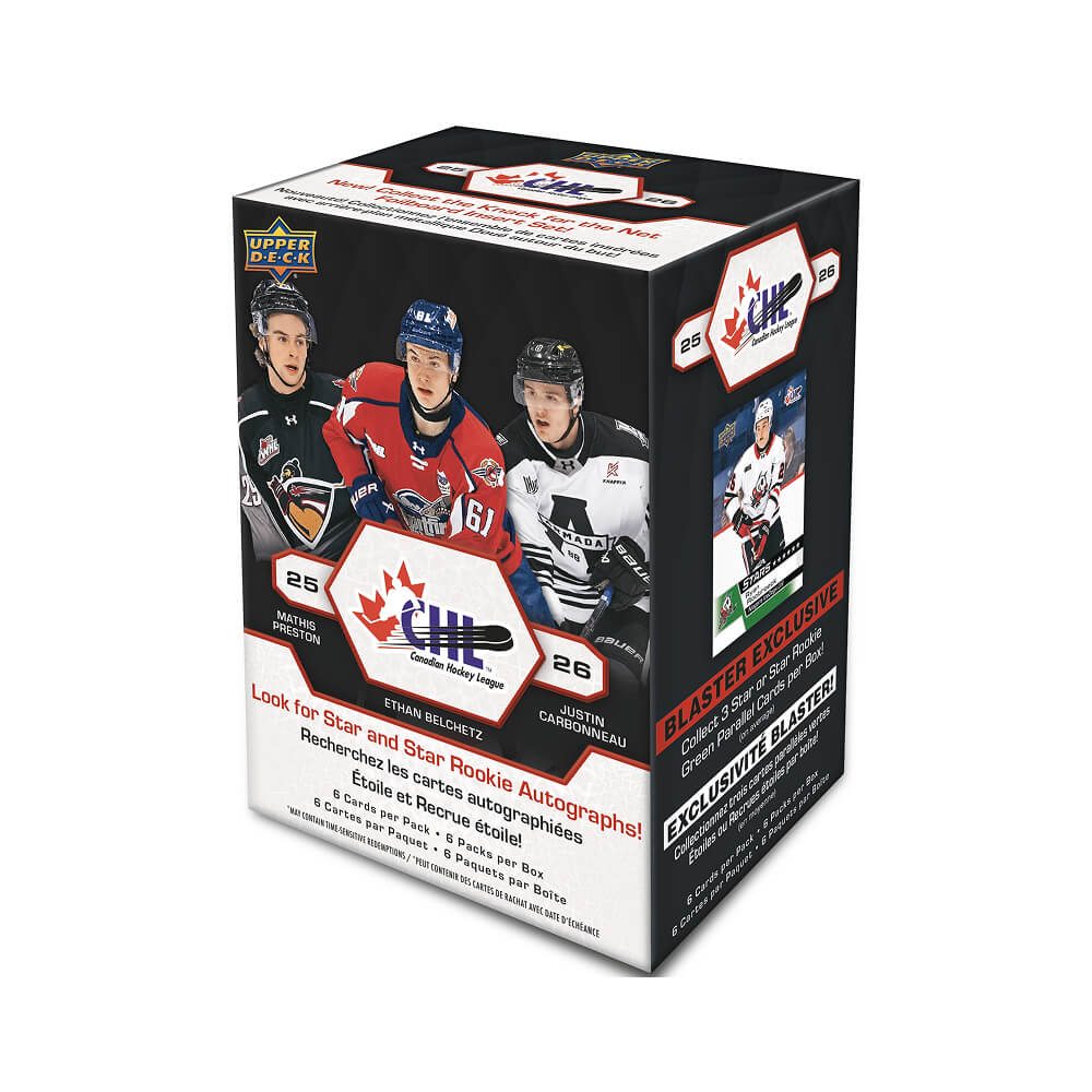 CHL Upper Deck 2025-2026 Hockey Cards Blaster Box