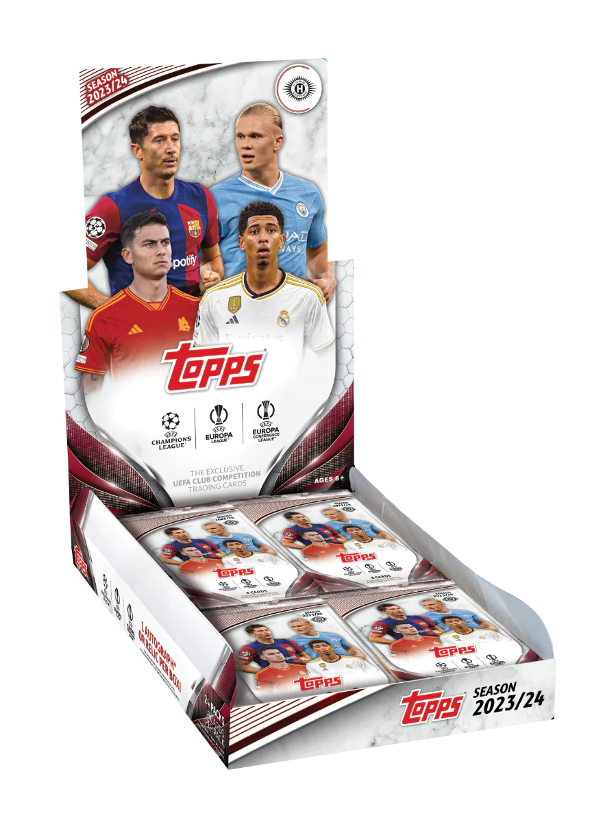 Boîte de loisirs de football pour compétitions interclubs de l'UEFA Topps 23/2024