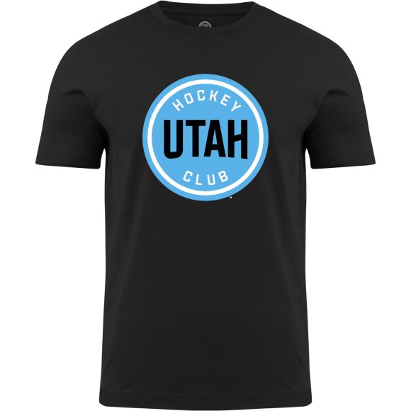 T-shirt noir avec logo principal pour homme du Utah Hockey Club NHL Bulletin