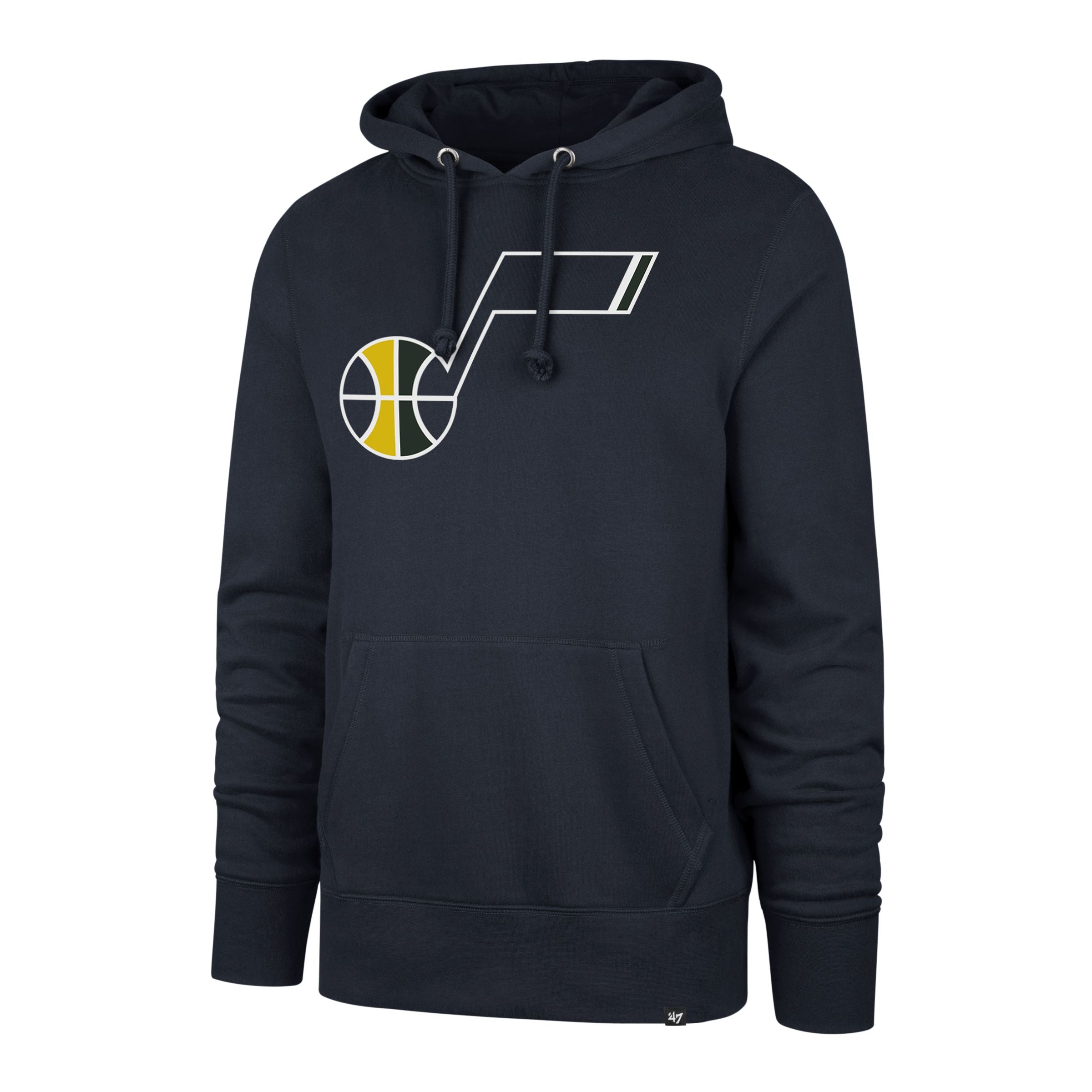 Utah Jazz NBA 47 Brand Men's Black Imprint Headline Pullover Hoodie