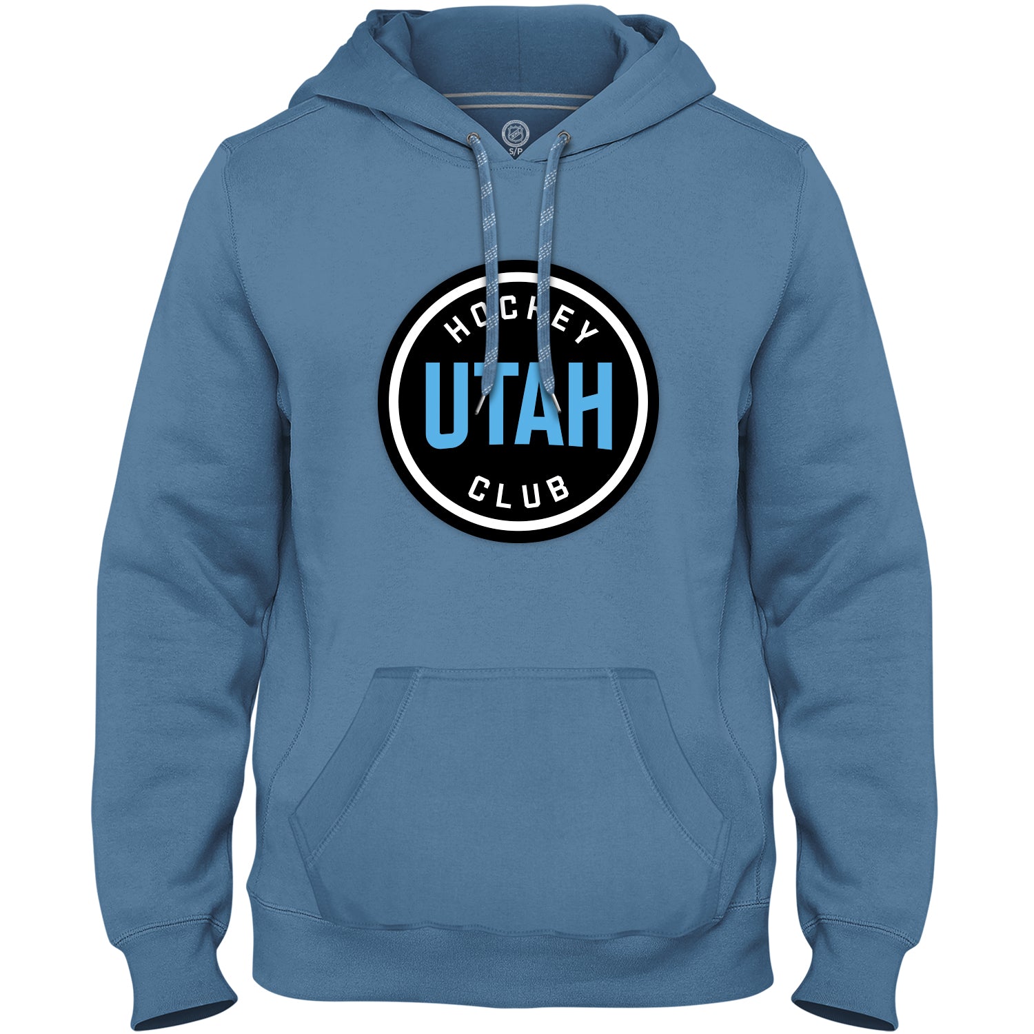 Sweat à capuche à logo en sergé bleu clair pour homme du Utah Hockey Club NHL Bulletin