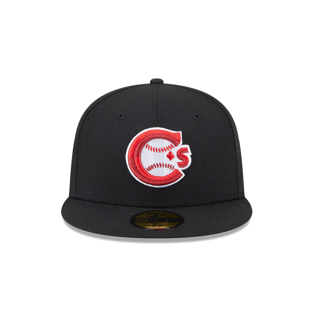 Casquette ajustée noire 59Fifty Authentic Collection pour homme des Canadiens de Vancouver MiLB New Era