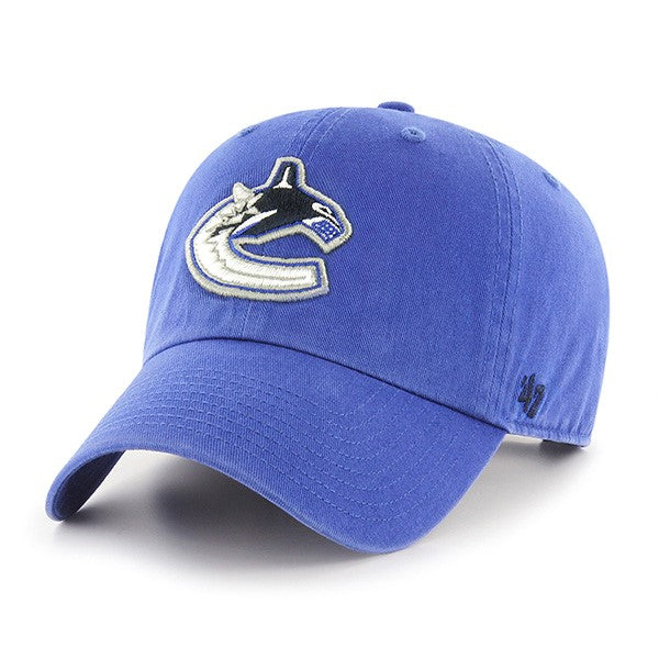 Vancouver Canucks NHL 47 Brand Men's Royal Clean Up Adjustable Hat