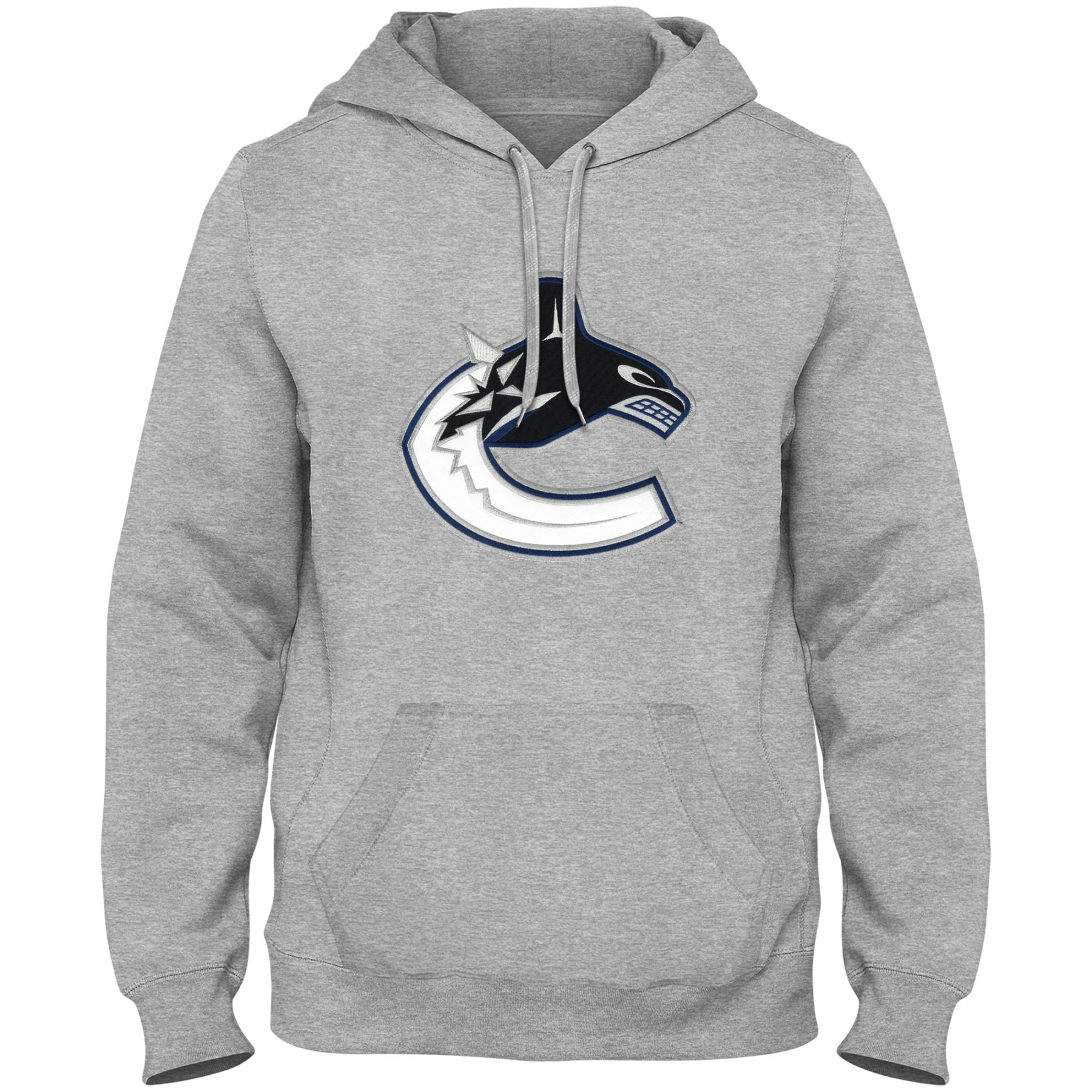 Vancouver Canucks NHL Bulletin Men's Athletic Grey Express Twill Logo Hoodie