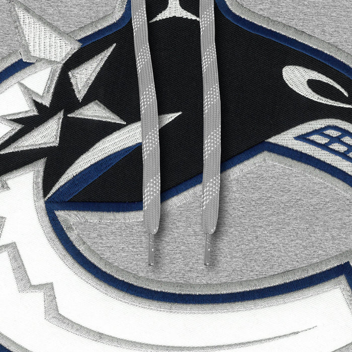 Vancouver Canucks NHL Bulletin Men's Athletic Grey Express Twill Logo Hoodie
