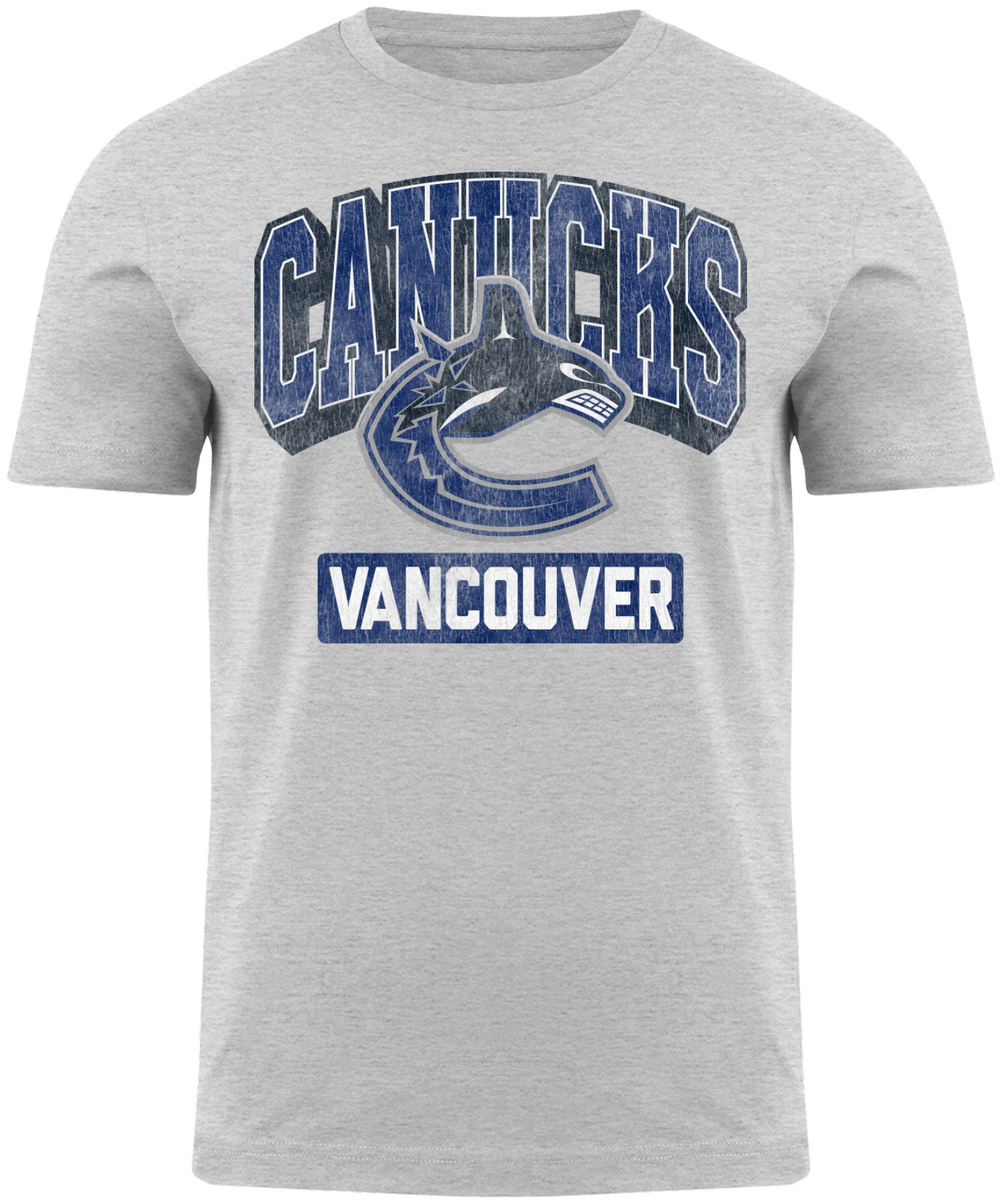 Vancouver Canucks NHL Bulletin Men's Athletic Grey Hudson T-Shirt