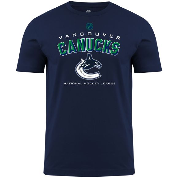 Vancouver Canucks NHL Bulletin Men's Navy Bevel T-Shirt