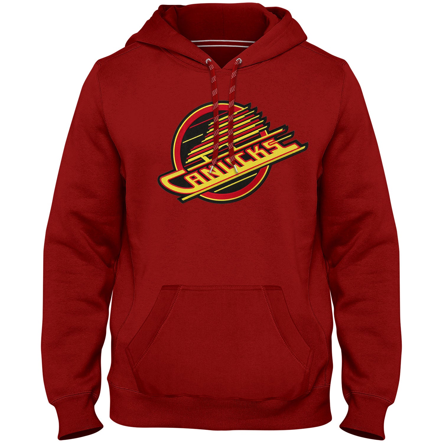 Vancouver Canucks NHL Bulletin Men's Red Express Twill Skate Logo Hoodie